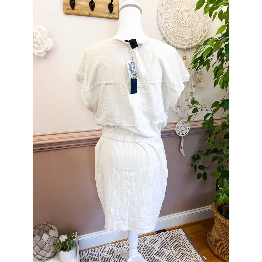 Marc Jacobs Fresh Cream Soft Cotton Blend Dress Size L NWT - Picture 5 of 9